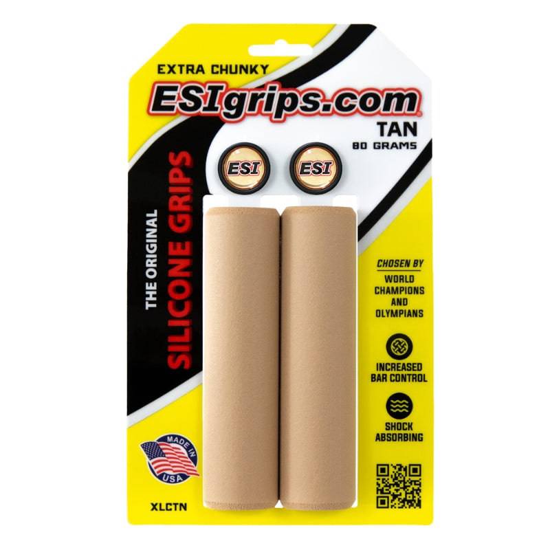 ESI Extra Chunky Grips, tan, in retail package