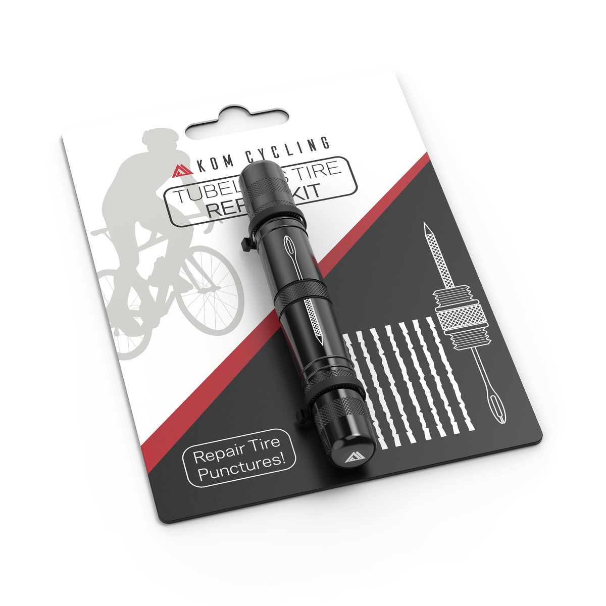 KOM Tubeless Tire Plug Tool, Black