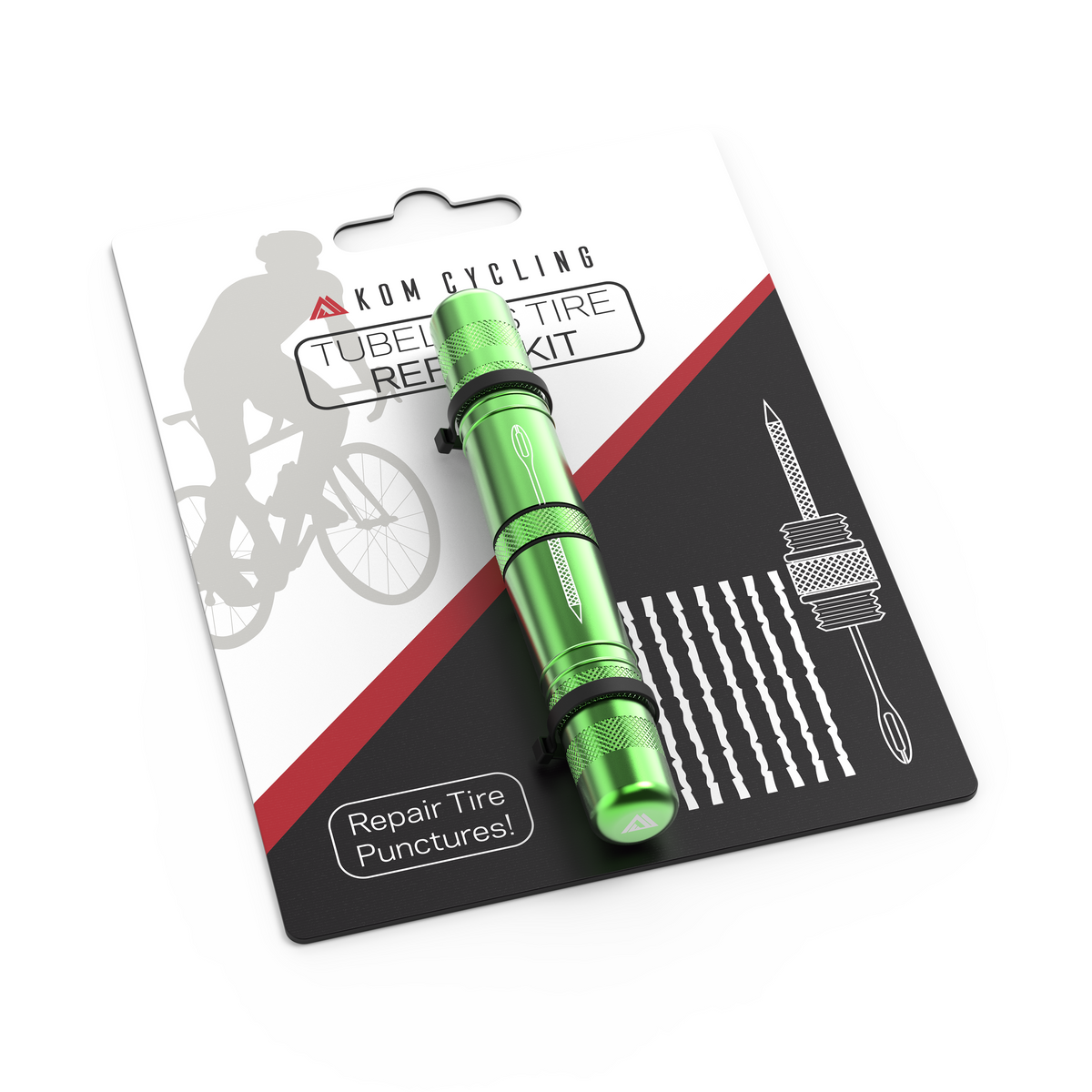 KOM Tubeless Tire Plug Tool, Green