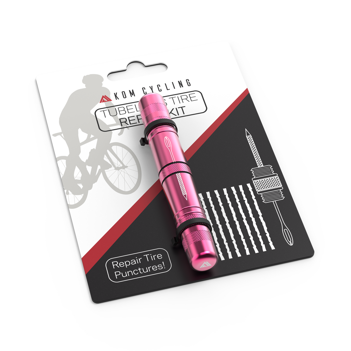 KOM Tubeless Tire Plug Tool, Pink