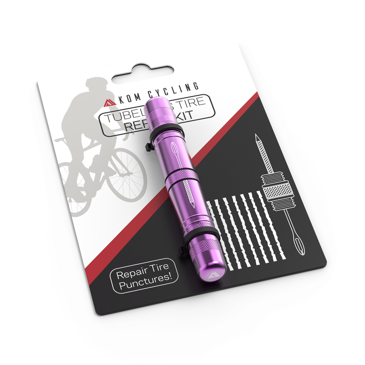 KOM Tubeless Tire Plug Tool, Purple