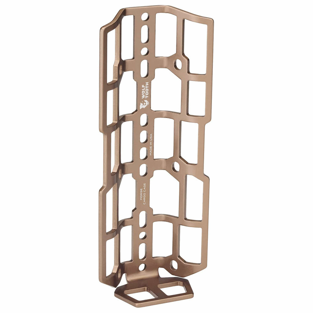 Wolf Tooth Morse Cargo Cage, bronze, front view