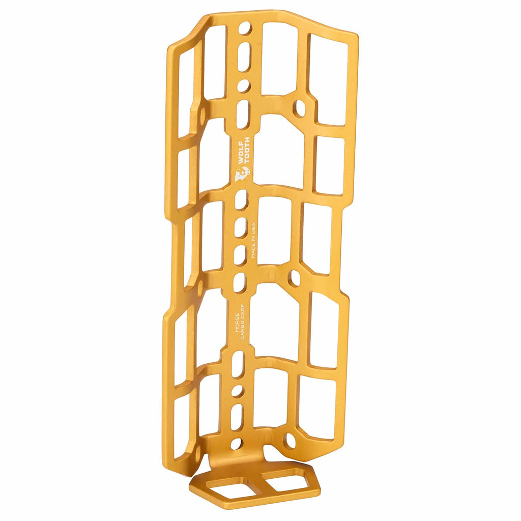 Wolf Tooth Morse Cargo Cage, gold, front view