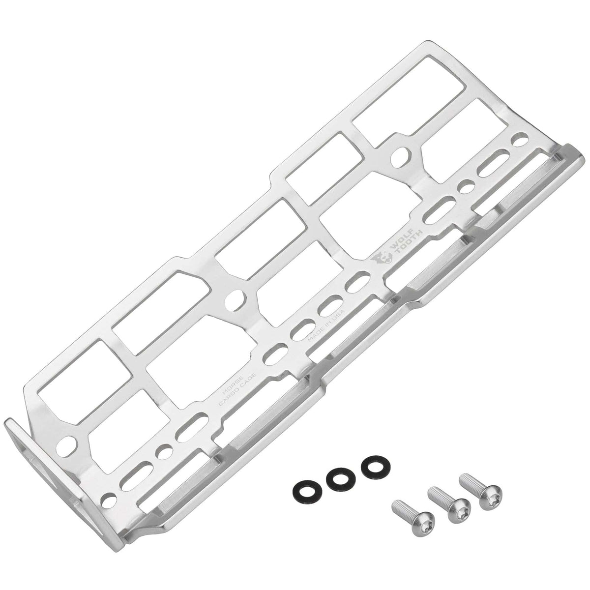 Wolf Tooth Morse Cargo Cage, Raw Silver