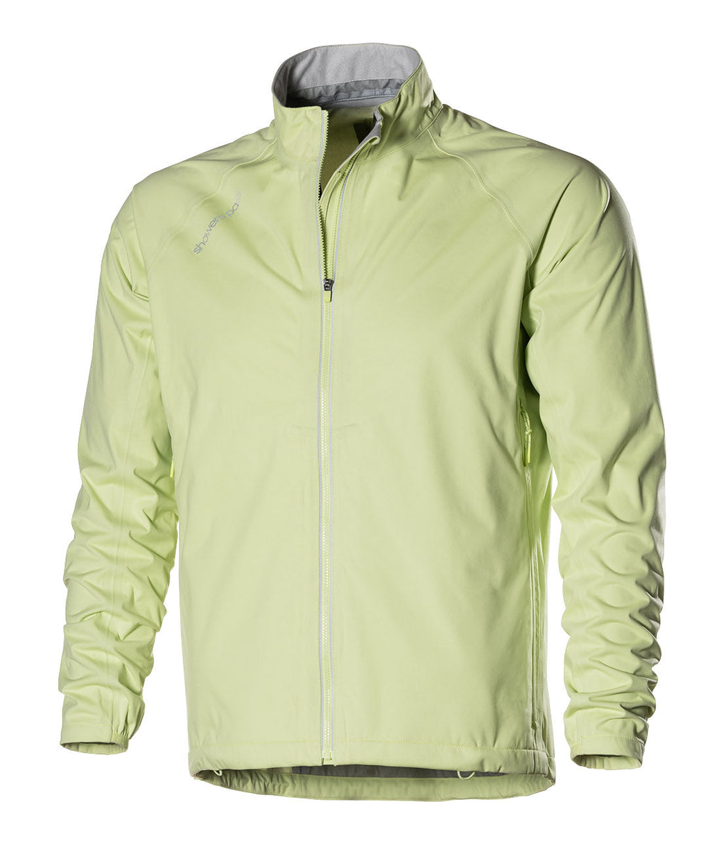 Men's Cloudburst Jacket, light green, front view