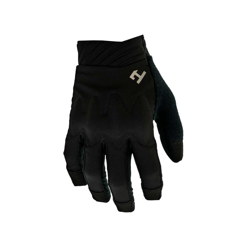Handup Pro-Tection Gloves, Pure Black, full-finger cycling glove