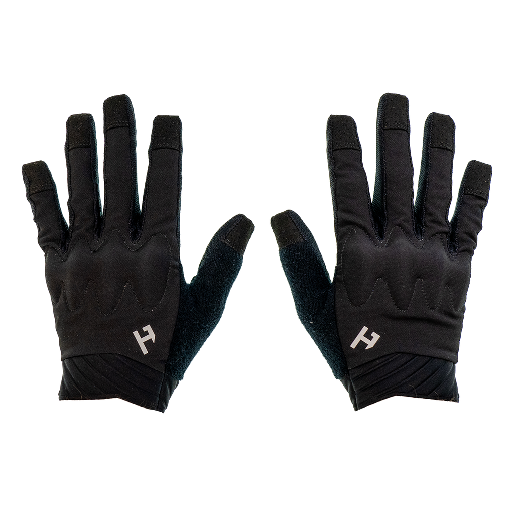Handup Pro-Tection Gloves, Pure Black, pair laid flat