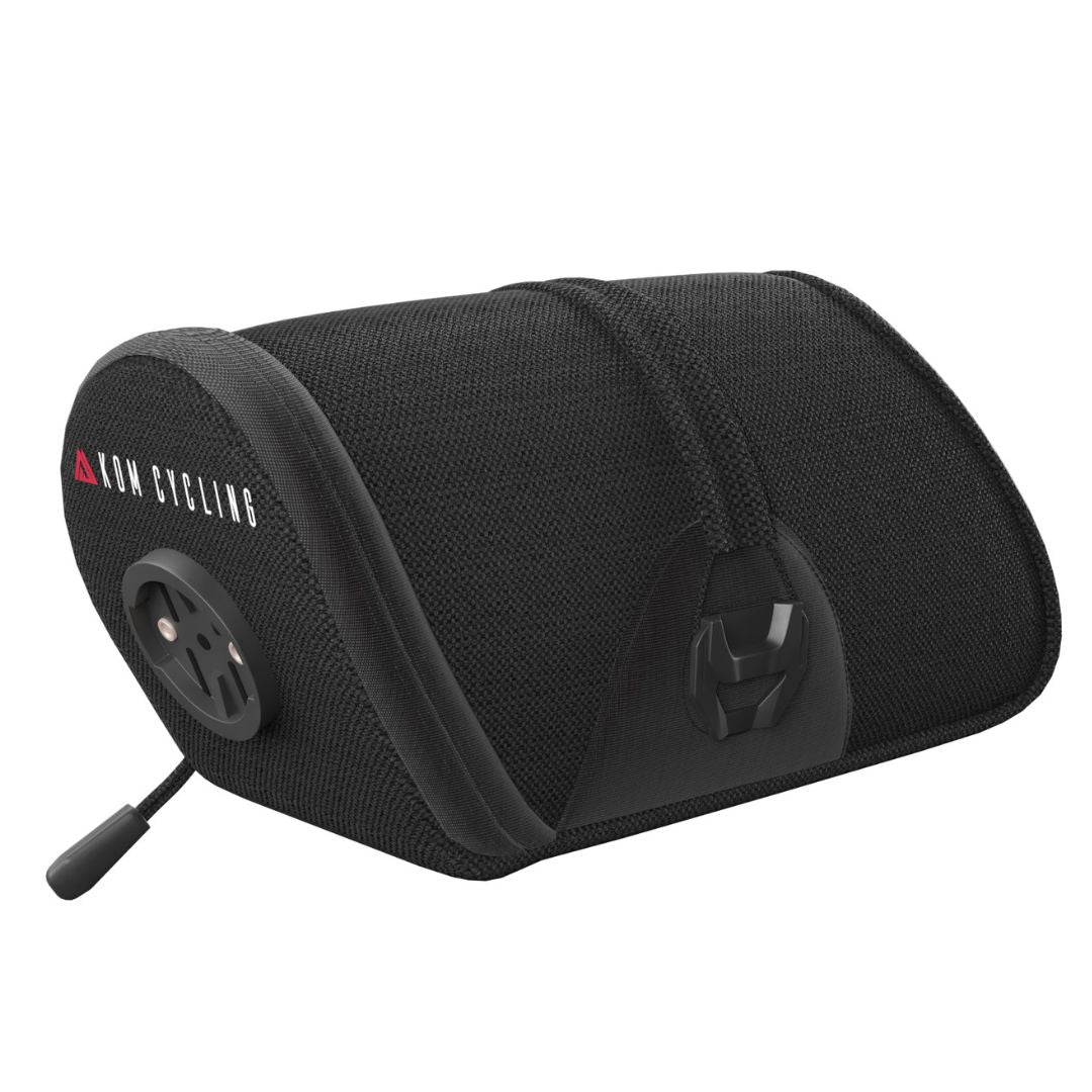 KOM Saddle Bag, side view with dial closure