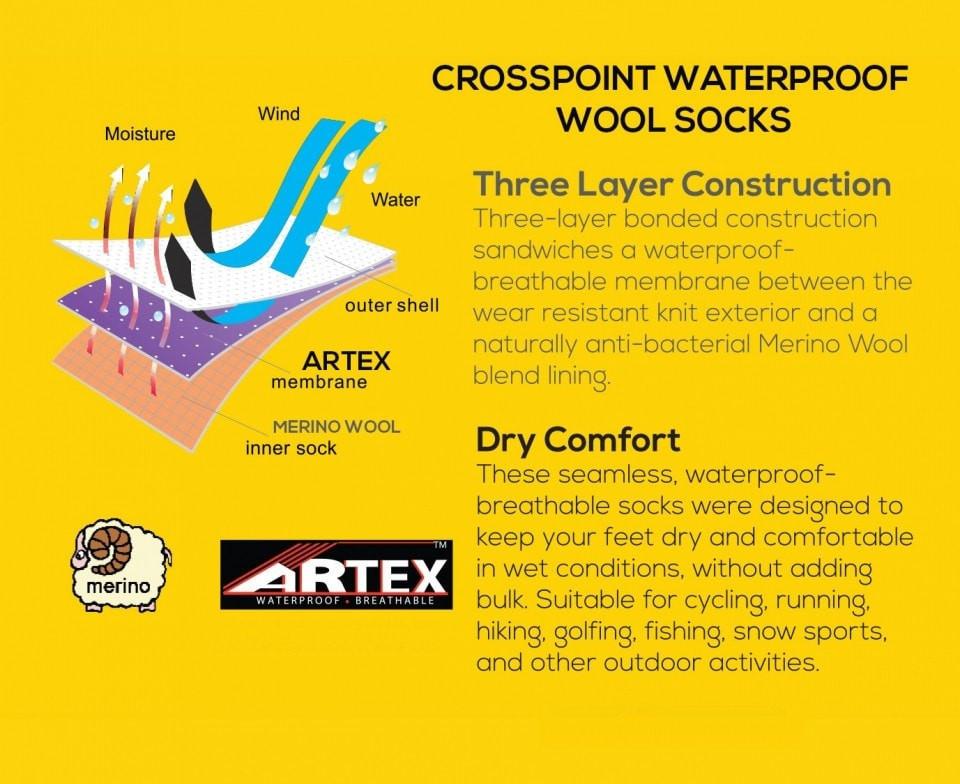 Showers Pass Cross Point Classic Wool waterproof sock, view 5