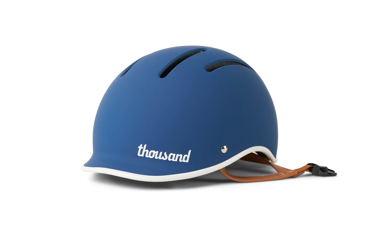 Thousand Jr. Kids Helmet, Blazing Blue (with nylon straps)