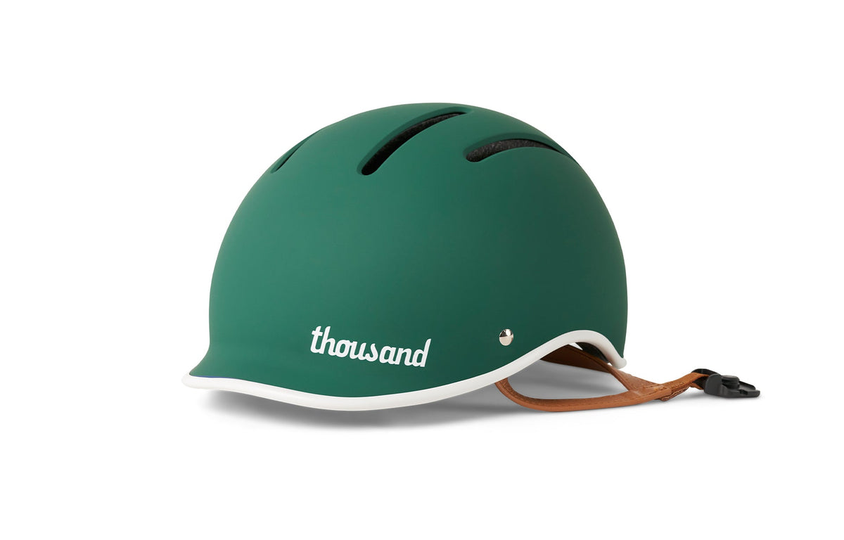 Thousand Jr. Kids Helmet, green, front angle
