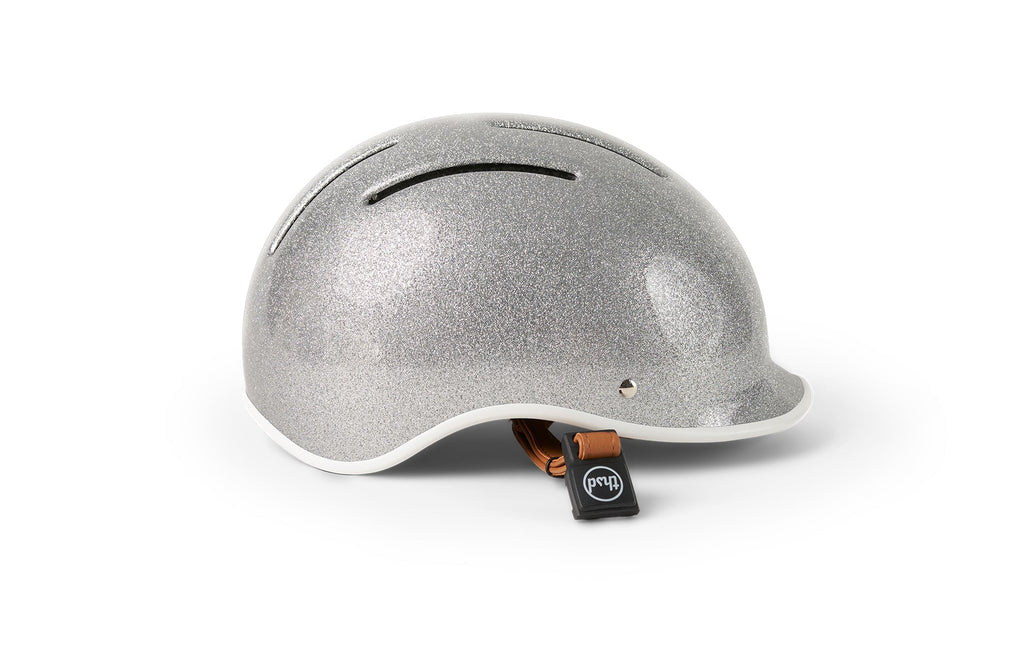 Thousand Jr. Kids Helmet, silver glitter, side profile