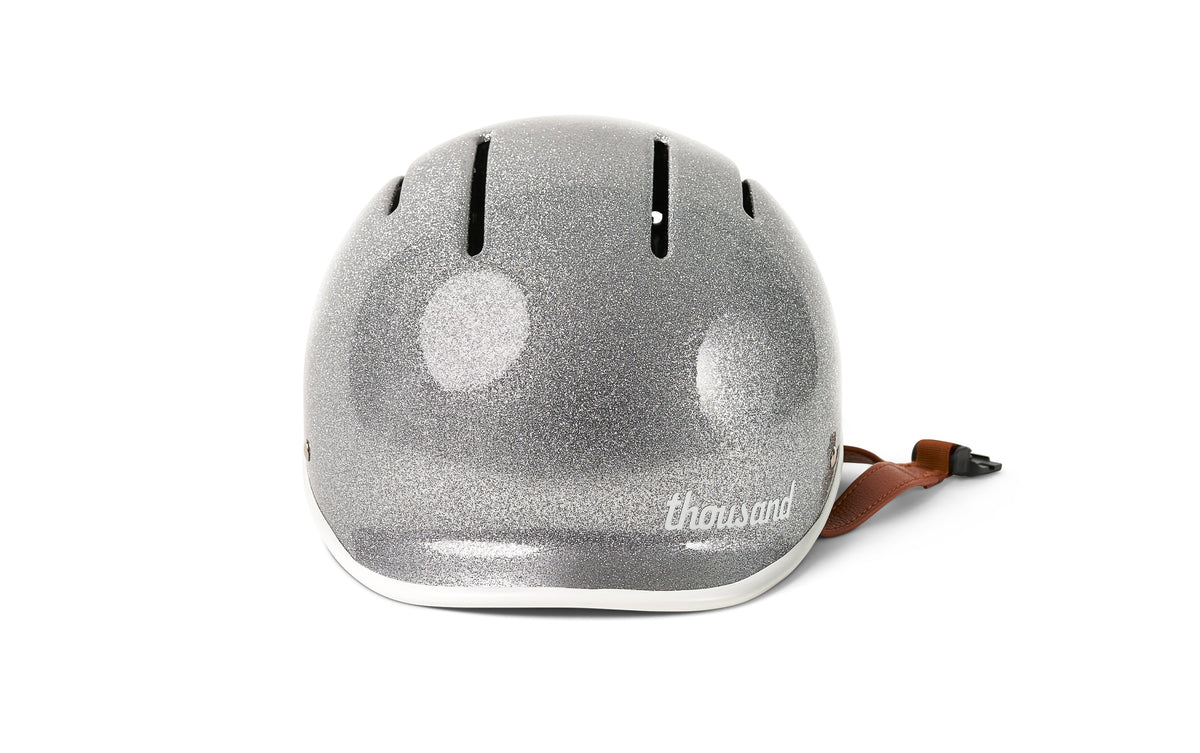 Thousand Jr. Kids Helmet, silver glitter, rear angle