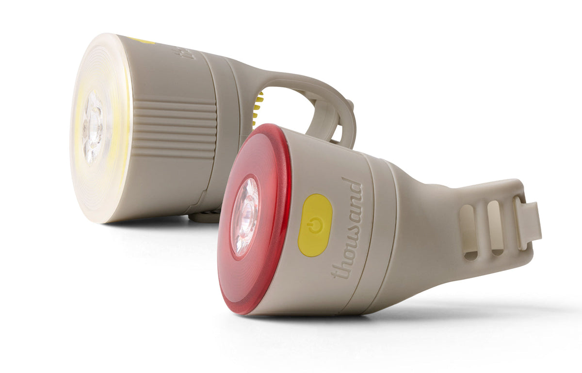 Traveler 2.0 Magnetic Bike Lights, Dayglow Grey