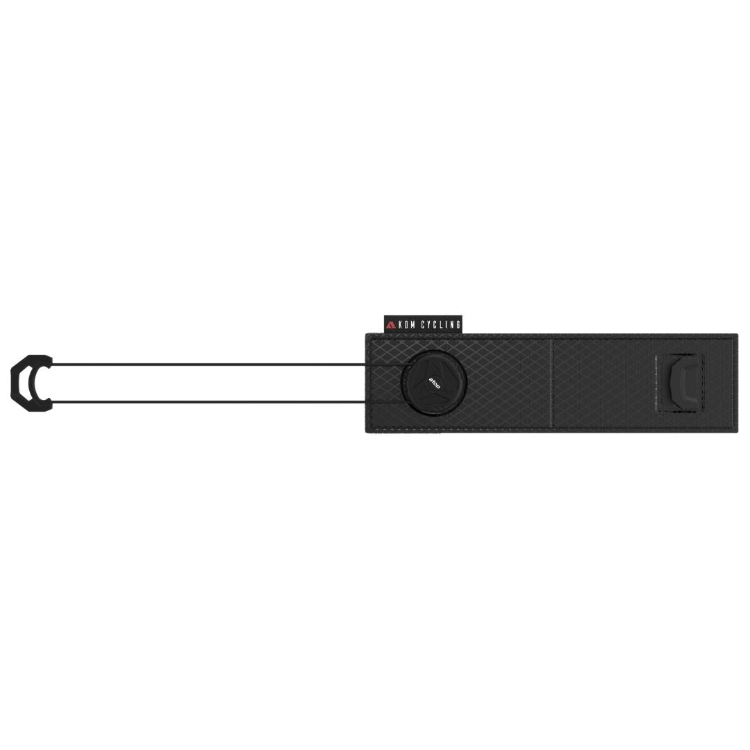 KOM Tube Strap with ATOP Dial, strap laid flat with buckle extended