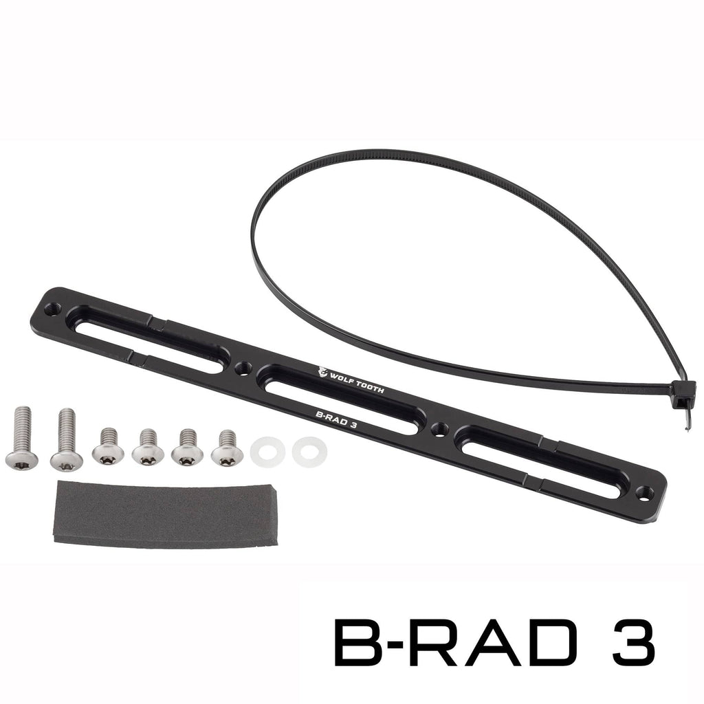 Wolf Tooth B-RAD Mounting Base, B-RAD 3 base with strap and hardware