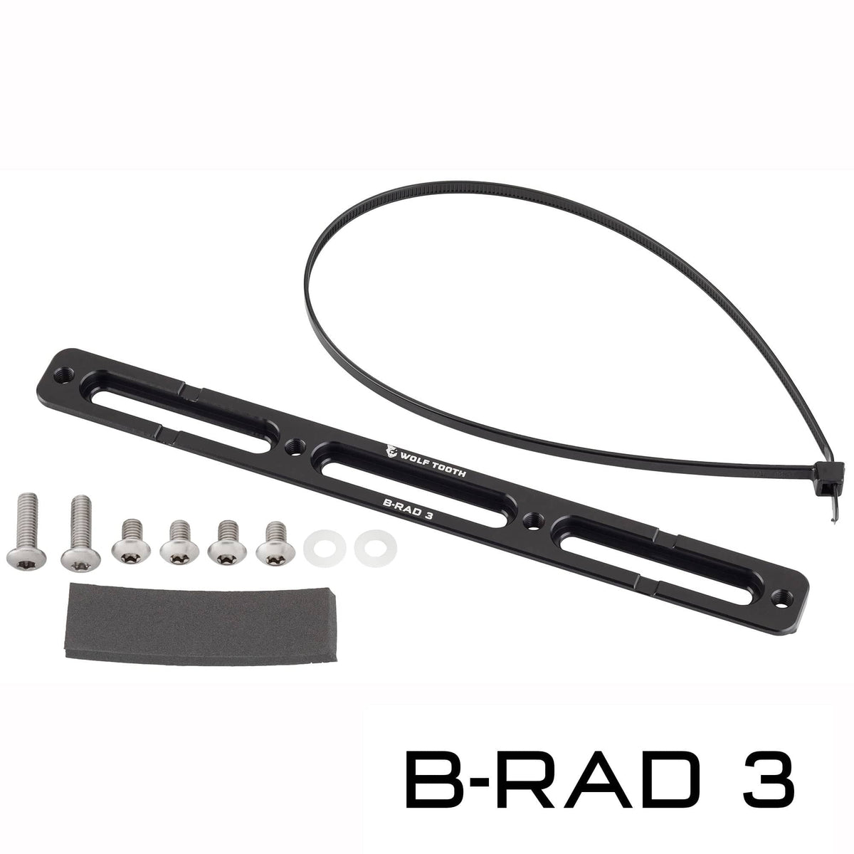 Wolf Tooth B-RAD Mounting Base, B-RAD 3 base with strap and hardware