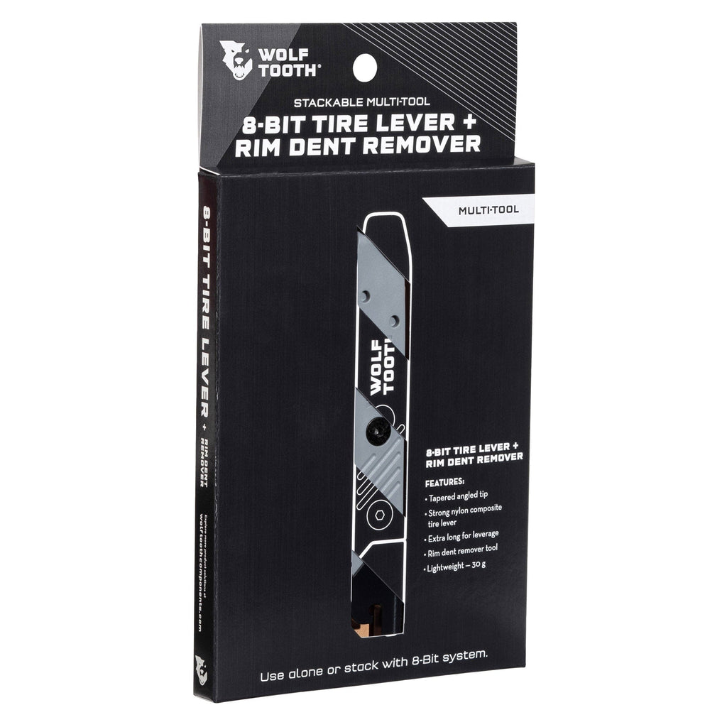 Wolf Tooth 8-Bit Tire Lever + Rim Dent Remover, in retail packaging