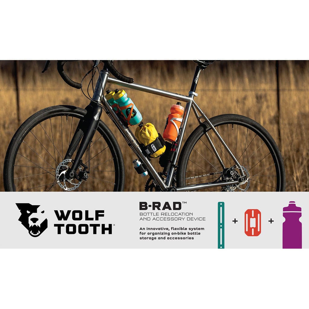 Wolf Tooth B-RAD Bottle Shift, bikepacking bike with extra bottles mounted