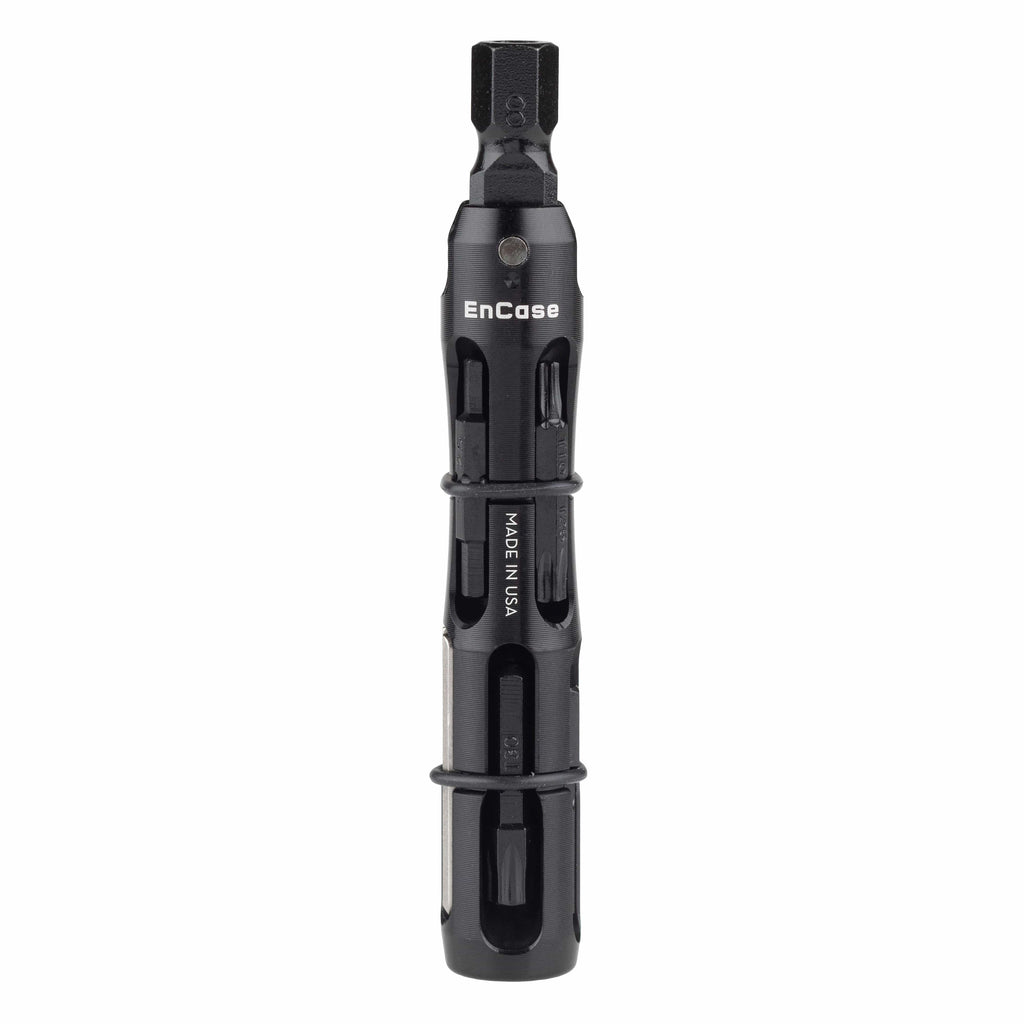 Wolf Tooth EnCase hex bit wrench multi-tool in black, folded closed