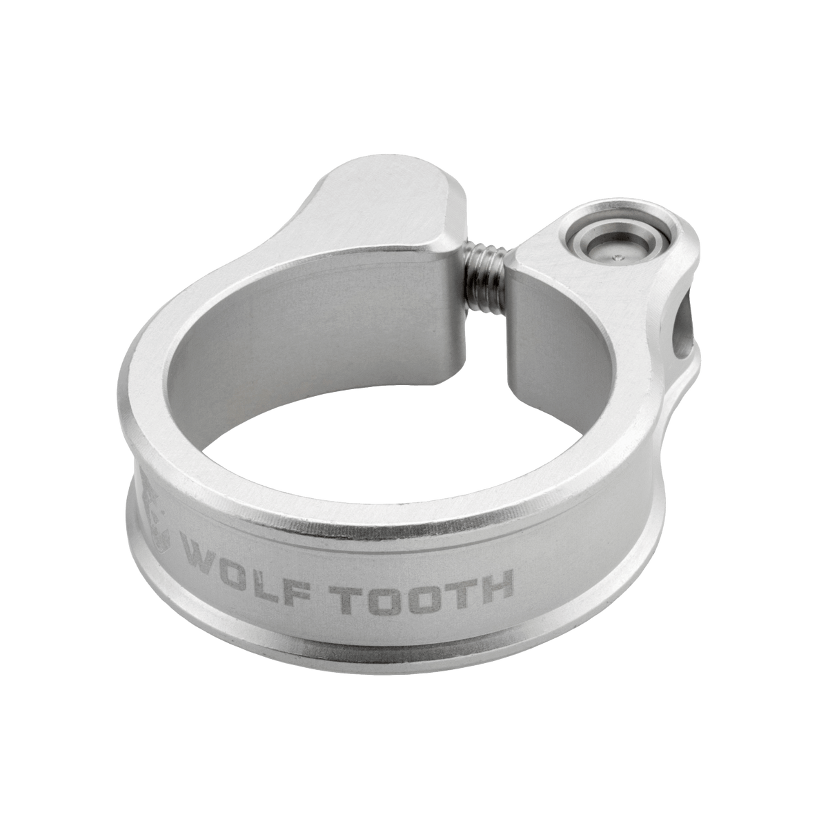 Wolf Tooth Seatpost Clamp, Raw Silver