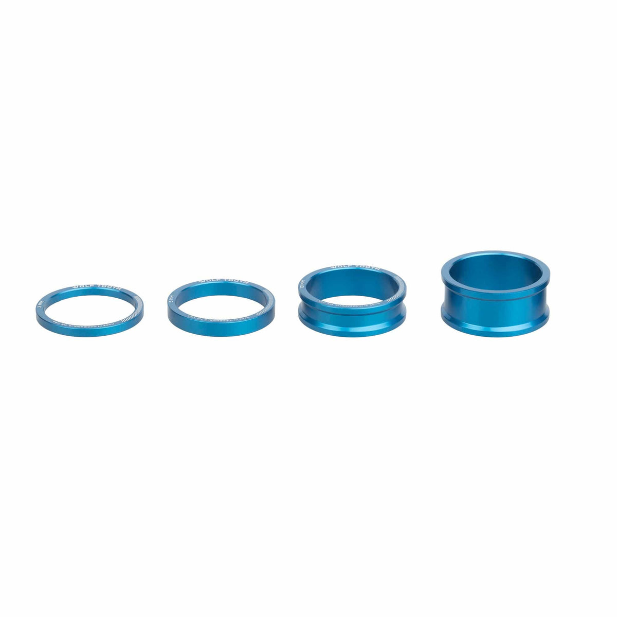 Wolf Tooth Precision Headset Spacers, Blue