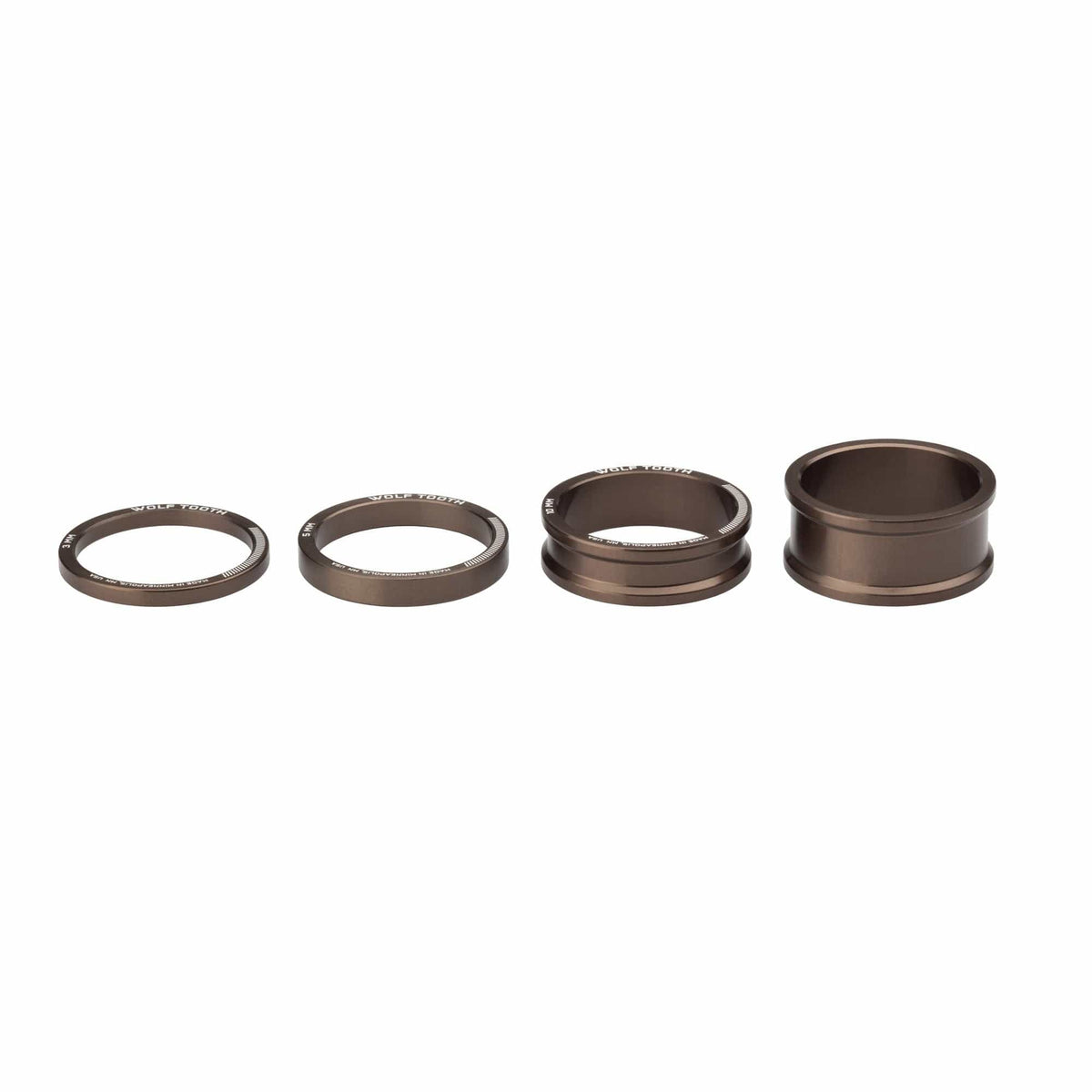 Wolf Tooth Precision Headset Spacers, Espresso