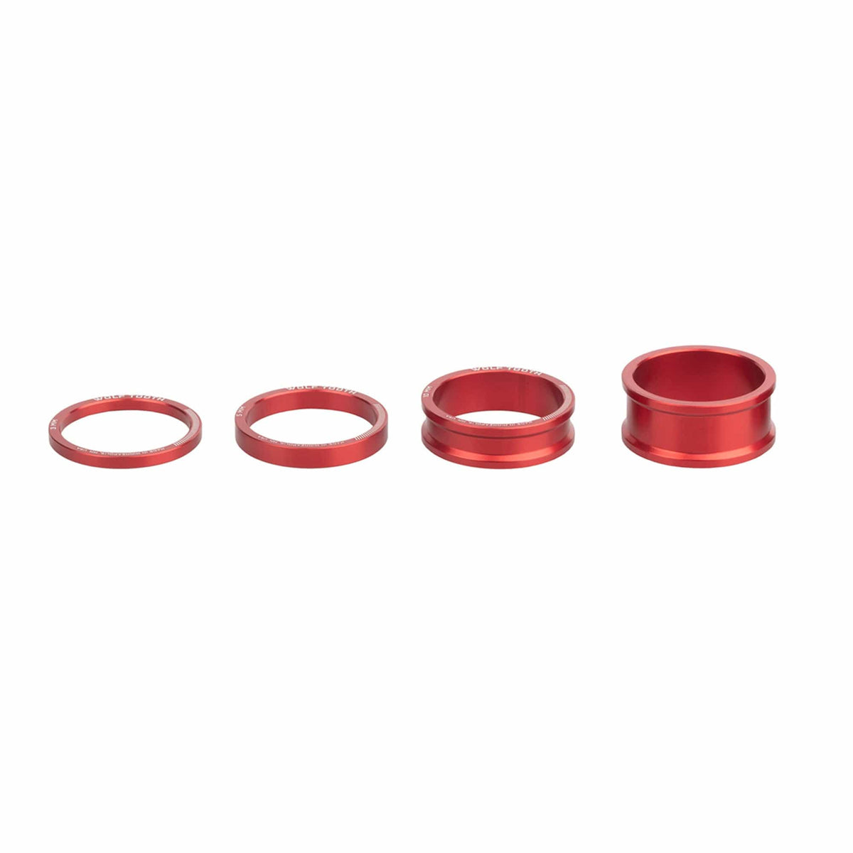 Wolf Tooth Precision Headset Spacers, Red