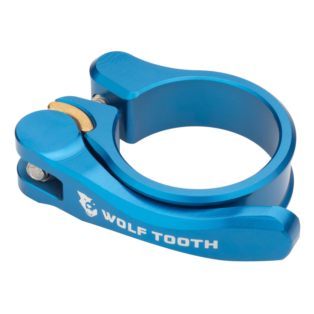 Wolf Tooth Seatpost Clamp, Quick Release, Blue