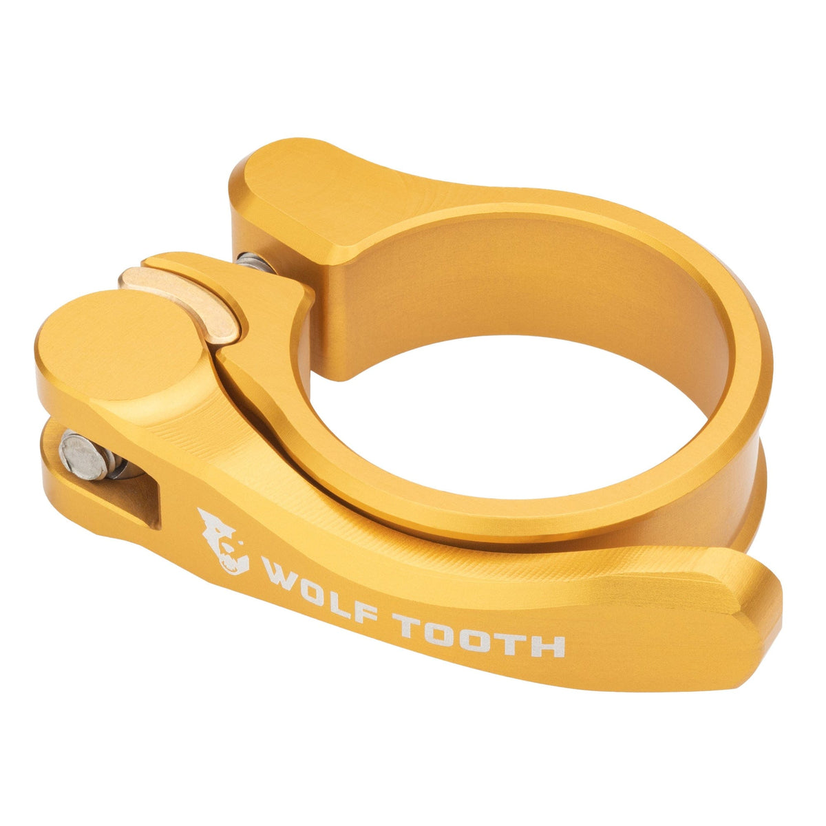 Wolf Tooth Seatpost Clamp, Quick Release, Gold