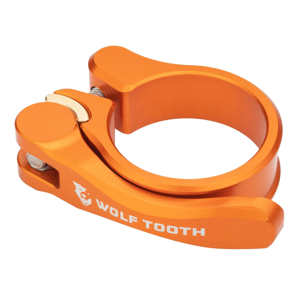 Wolf Tooth Seatpost Clamp, Quick Release, Orange