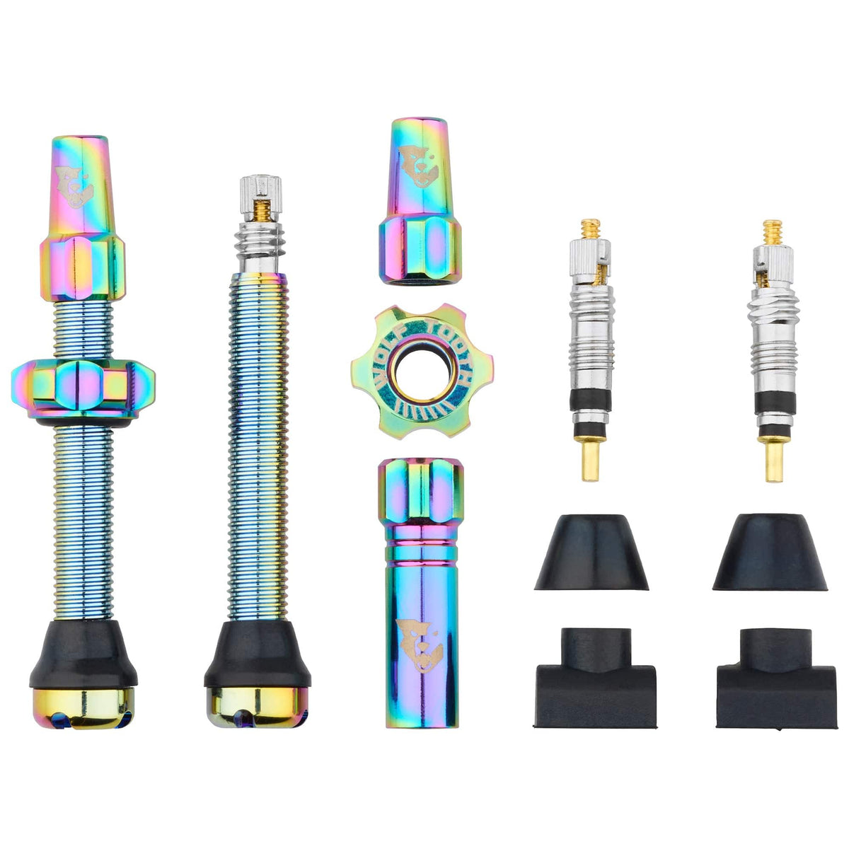 Wolf Tooth Tubeless Presta Valve Stem Kit, Oil Slick