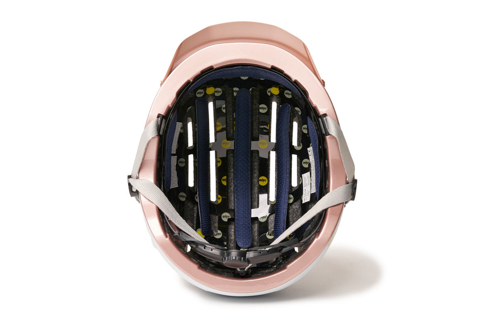 Chapter MIPS Helmet, white, inside view of the liner