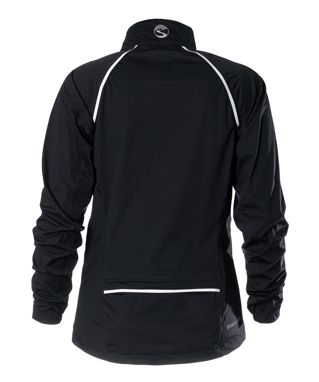 Women's Cloudburst Jacket, black, back view