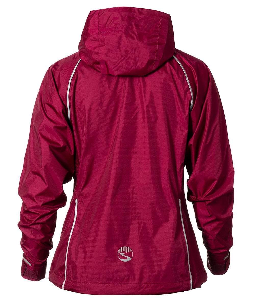 Women's Syncline CC Jacket, red, back view