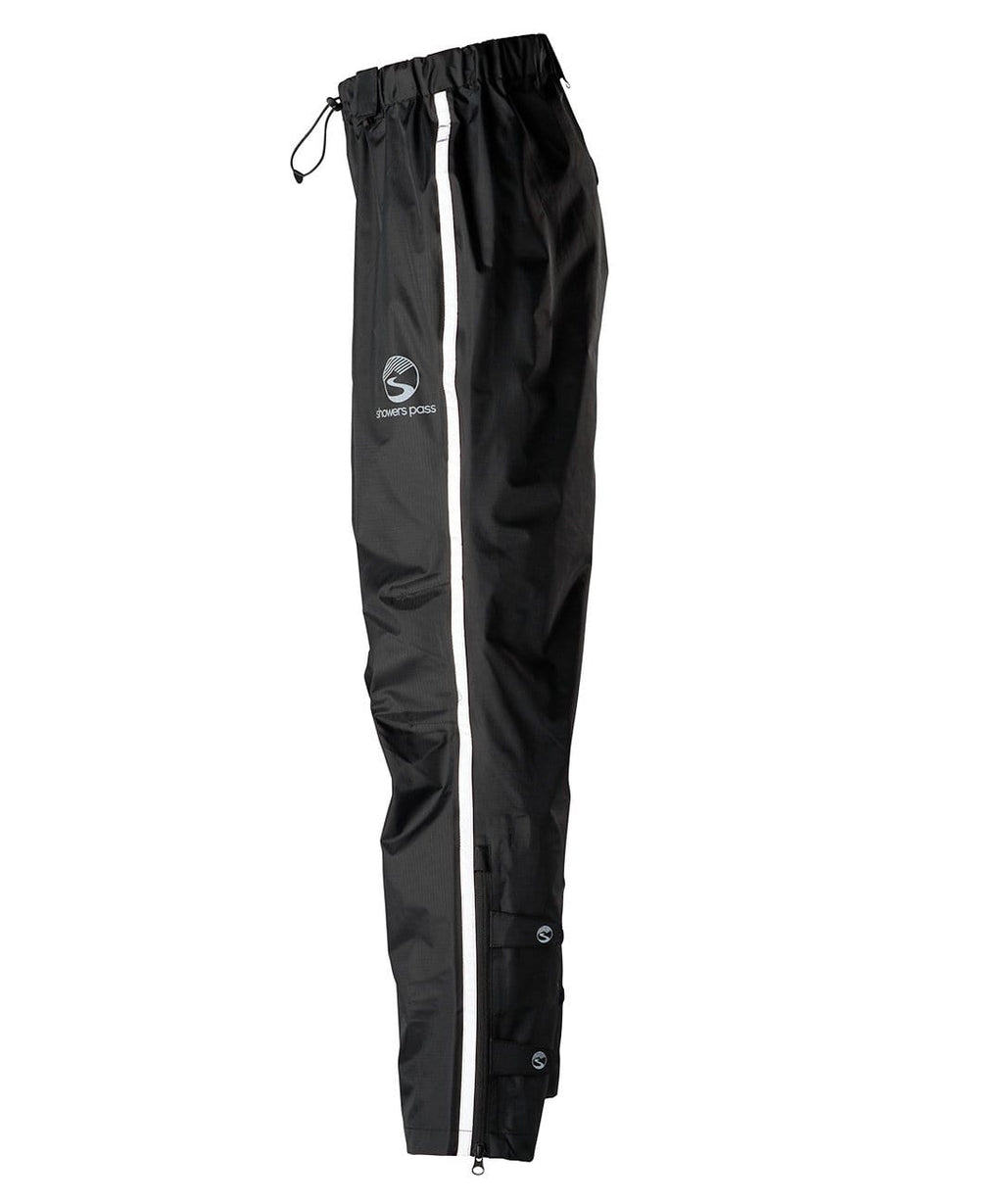 Women's Transit Pant, black, side view with reflective stripe