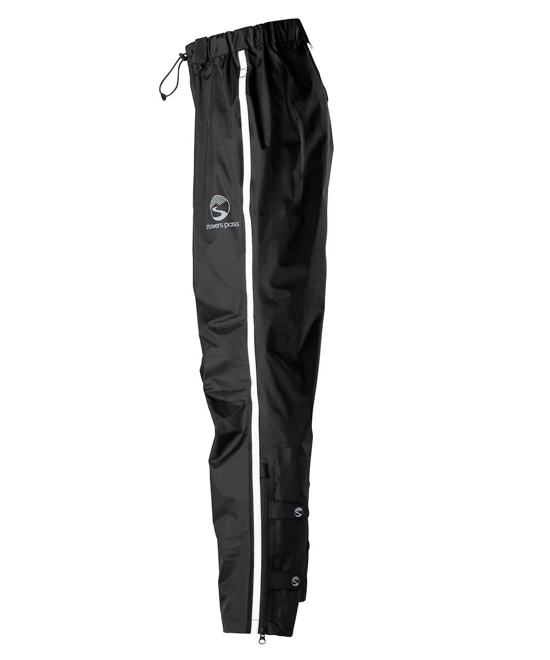Women's Transit Pant, black, side view with reflective stripe