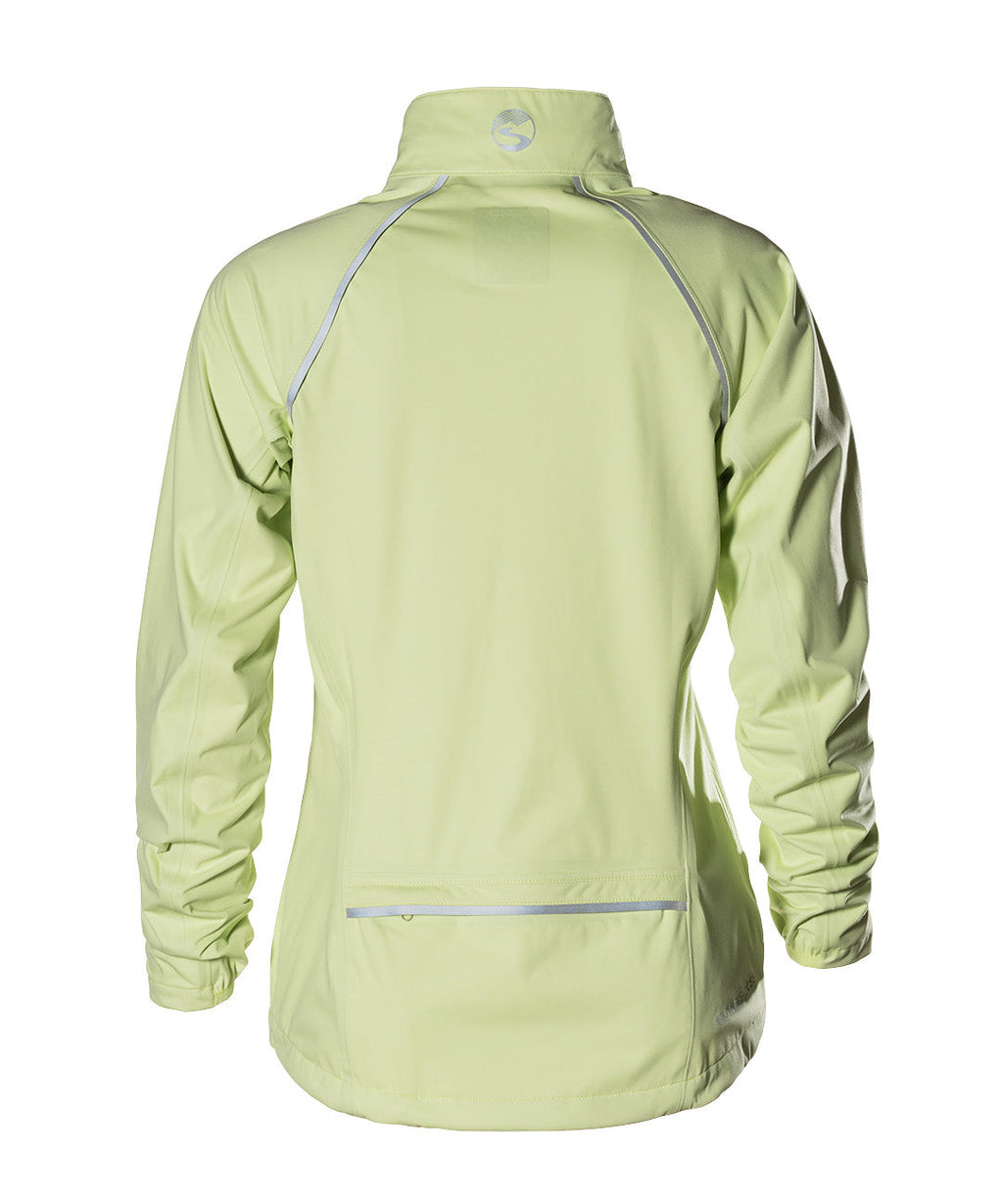 Women's Cloudburst Jacket, light green, back view