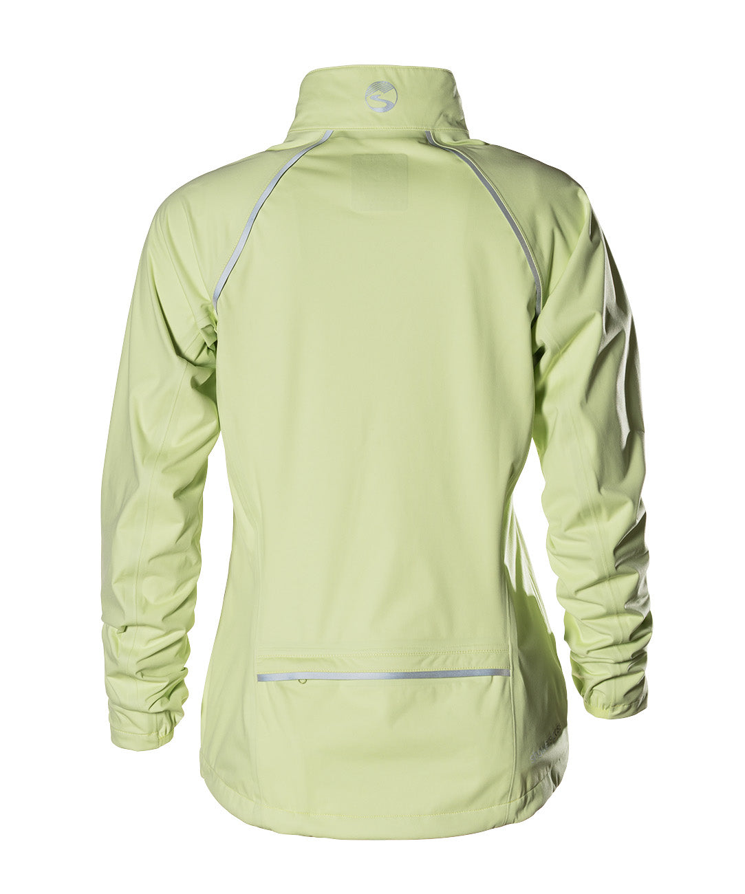 Women's Cloudburst Jacket, light green, back view