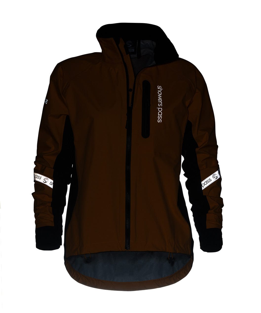 Women's Elite III Jacket, night view of the reflective trim, front