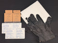 Aventon Brake Pad Refill Kit contents: two Tektro E10.11 pad sets, alcohol prep pads, cleaning cloth and nitrile gloves