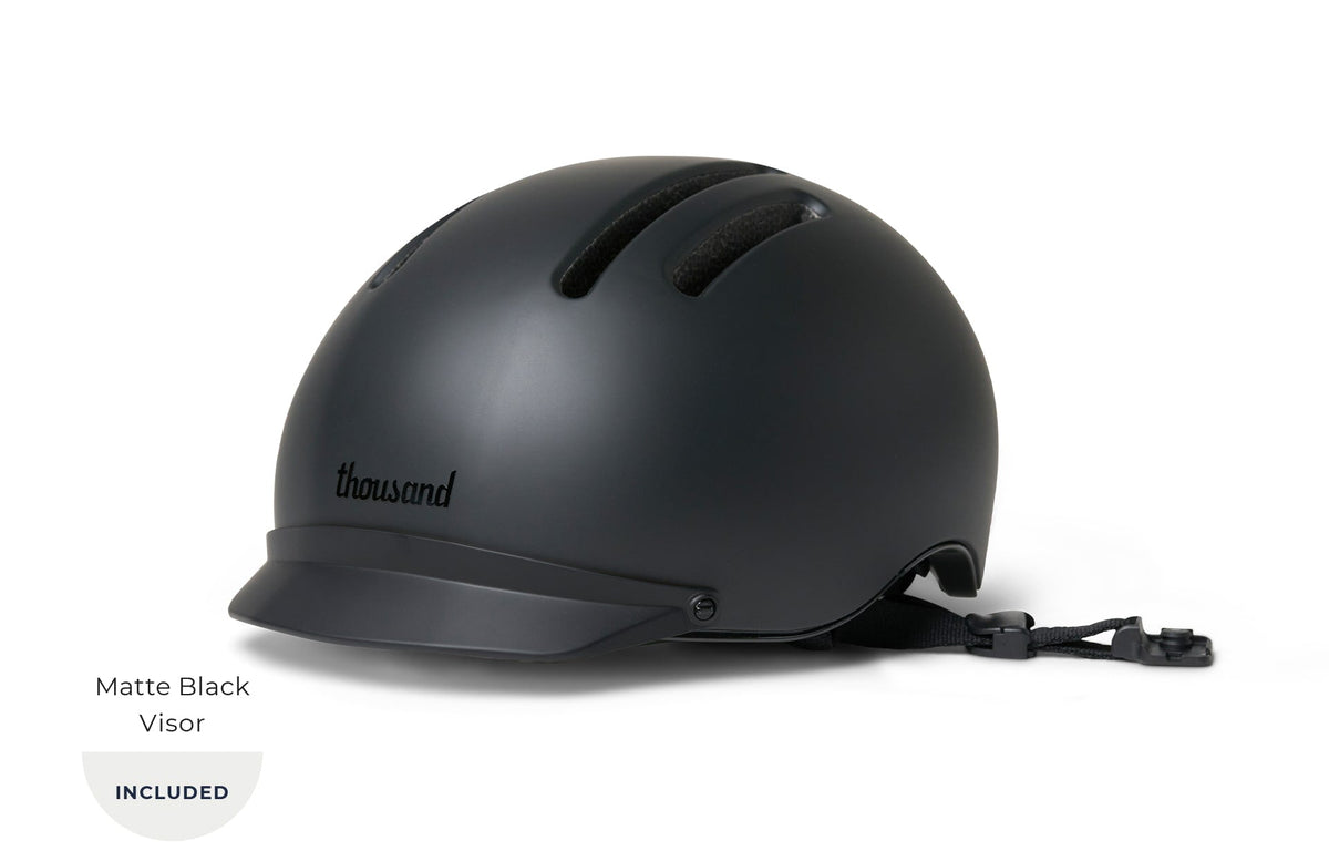 Chapter MIPS Helmet, black, front angle with visor