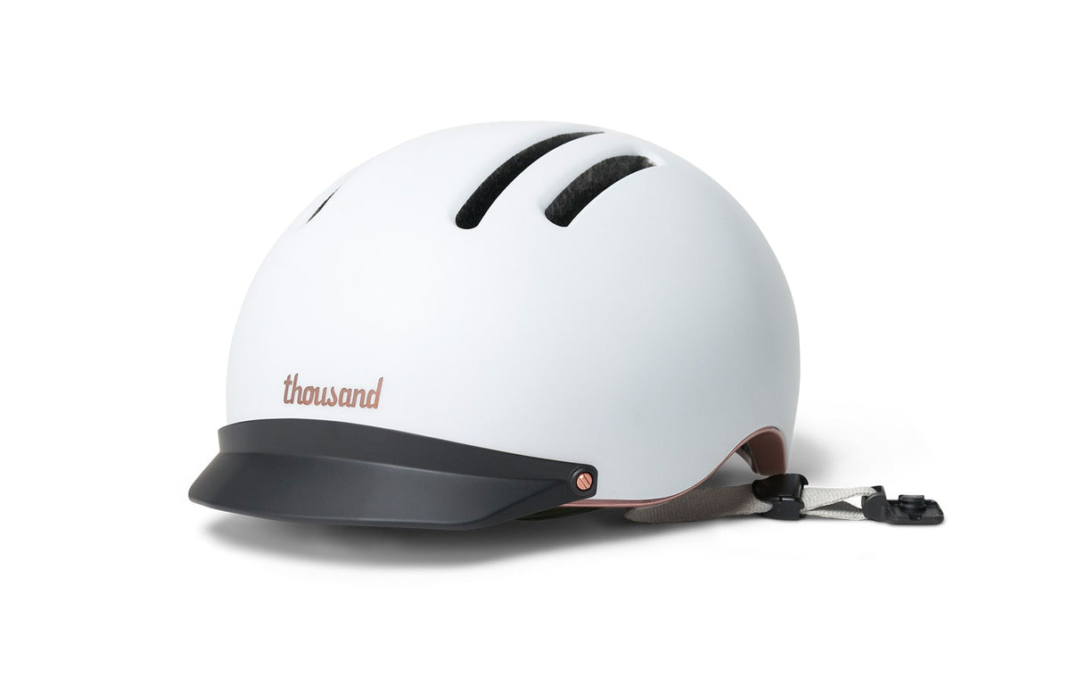 Chapter Helmet Visor, matte black visor on a white helmet