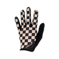 Handup Gloves, Checkered Black/Tan, full-finger cycling glove