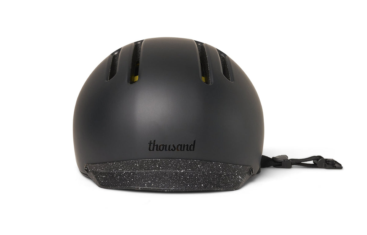 Chapter MIPS Helmet, black with speckled visor, front view