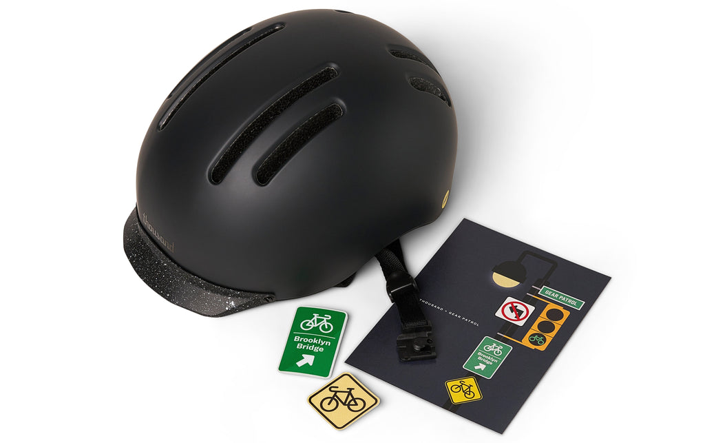 Chapter MIPS Helmet, black, with sticker sheet
