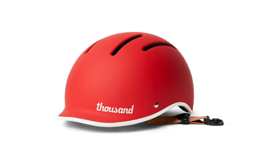 Thousand Jr. Kids Helmet, red, front angle