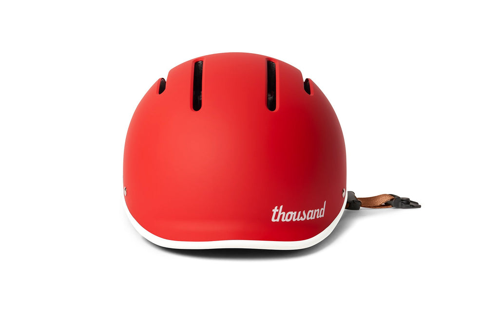 Thousand Jr. Kids Helmet, red, rear angle